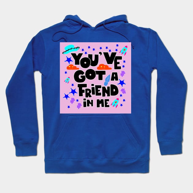 pink frienship Hoodie by jorge_lebeau